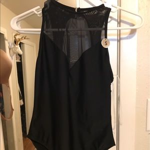 Black one piece swimsuit
