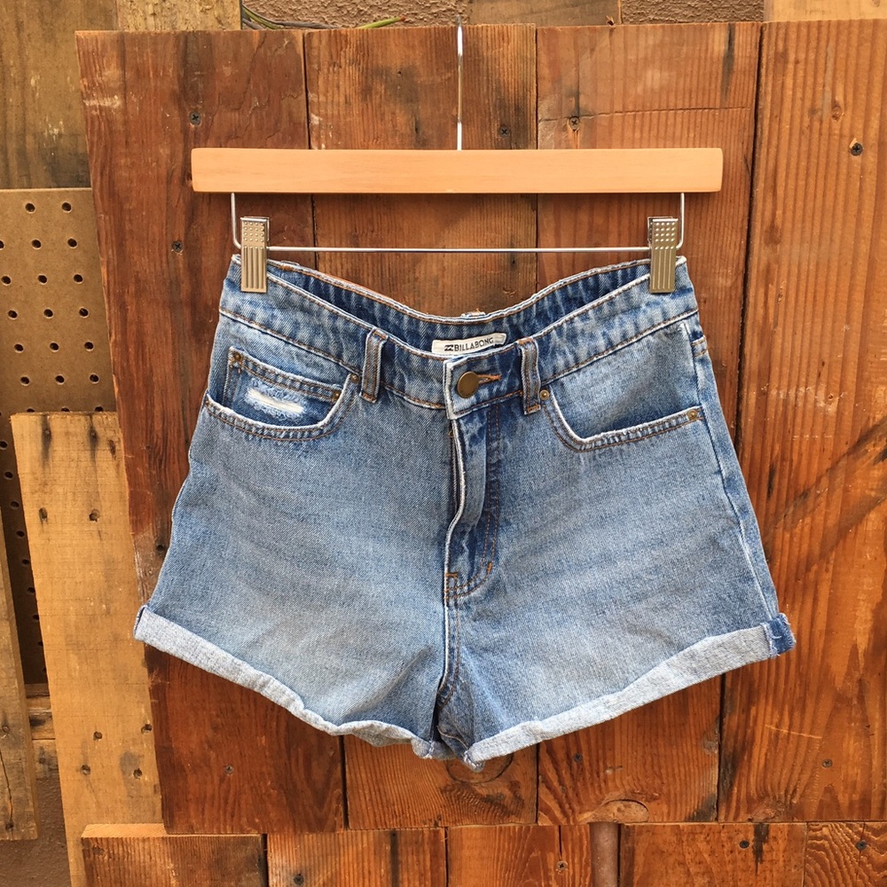 BILLABONG High Waisted Denim Shorts