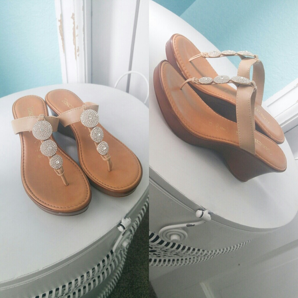 Toscanella Dazzler Summery Sandals w/ Wedge Heel