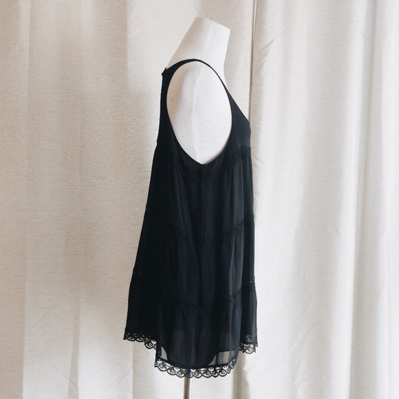 THEORY Silk Lace Mini babydoll Dress - Picture 2 of 4