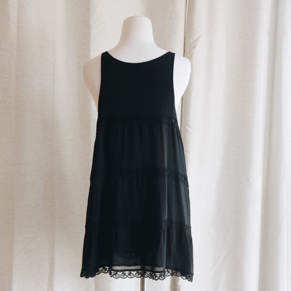 THEORY Silk Lace Mini babydoll Dress - Picture 3 of 4