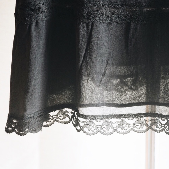 THEORY Silk Lace Mini babydoll Dress - Picture 4 of 4