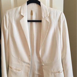 White Rebecca Minkoff silk blazer
