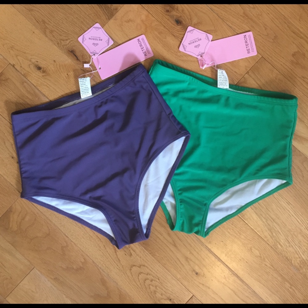 High Waisted Swim Bottoms