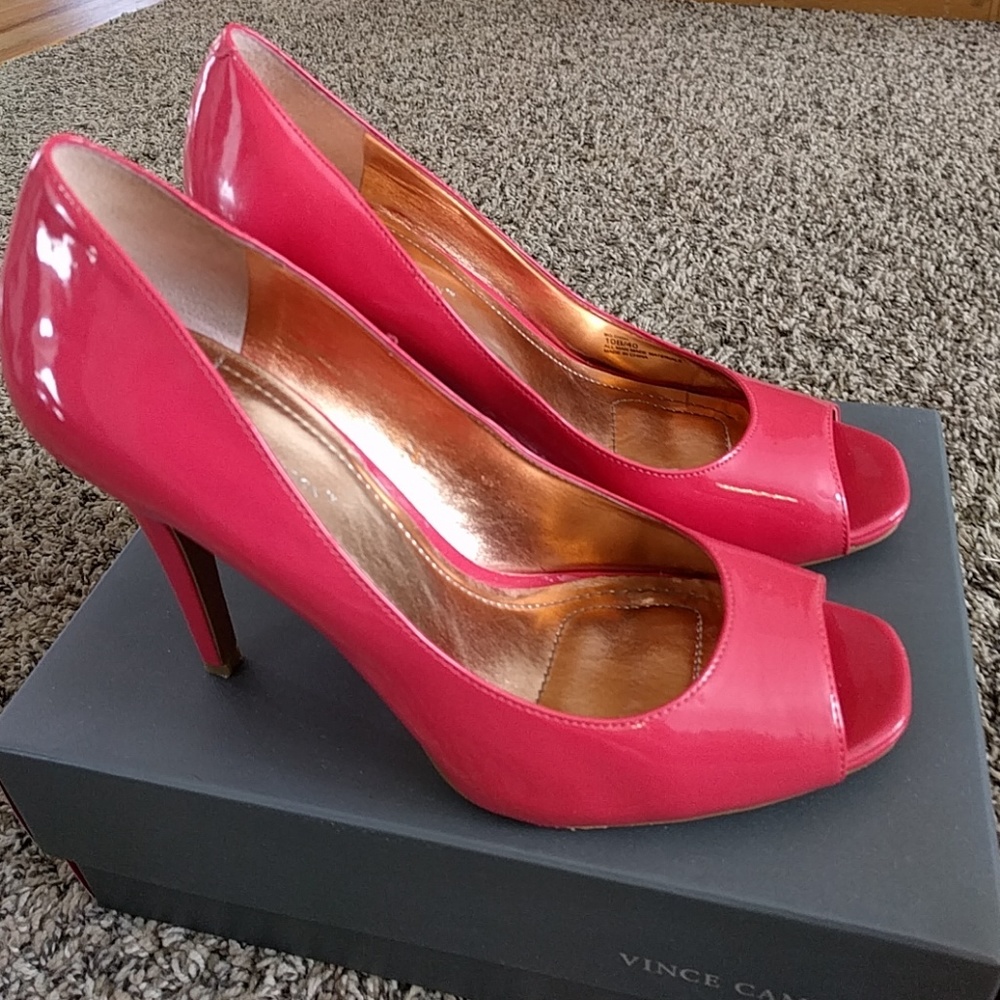 BCBGeneration coral open toe heels, sz 10