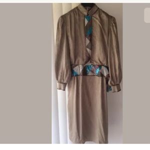 GIGIS CLOSETTE Formal Blouson Dress Olive green M
