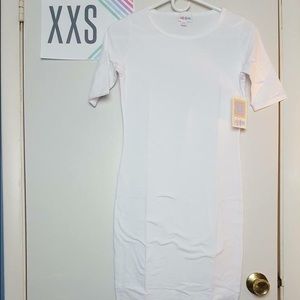 Xxs white LuLaRoe Julia nwt