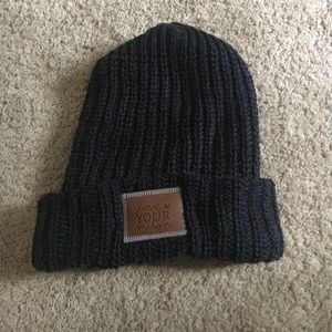 Love Your Melon navy beanie