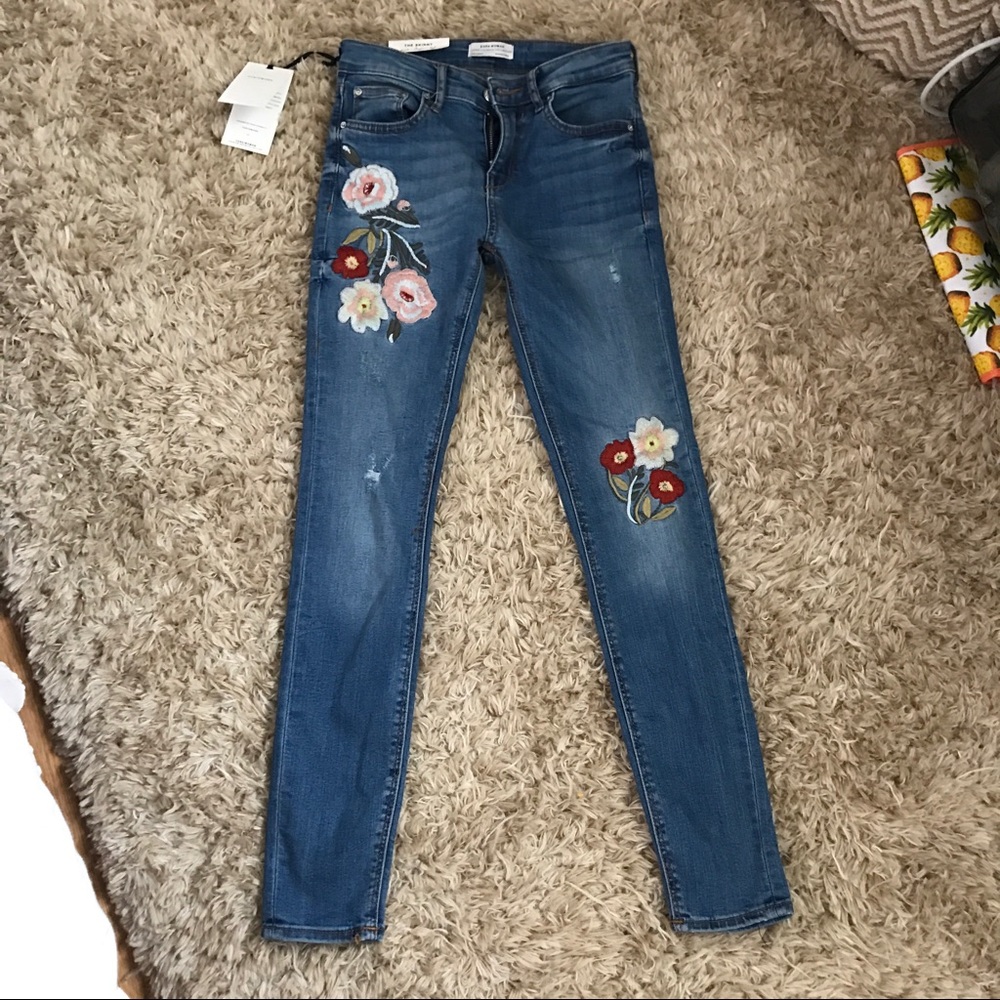 Embroidered Jeans