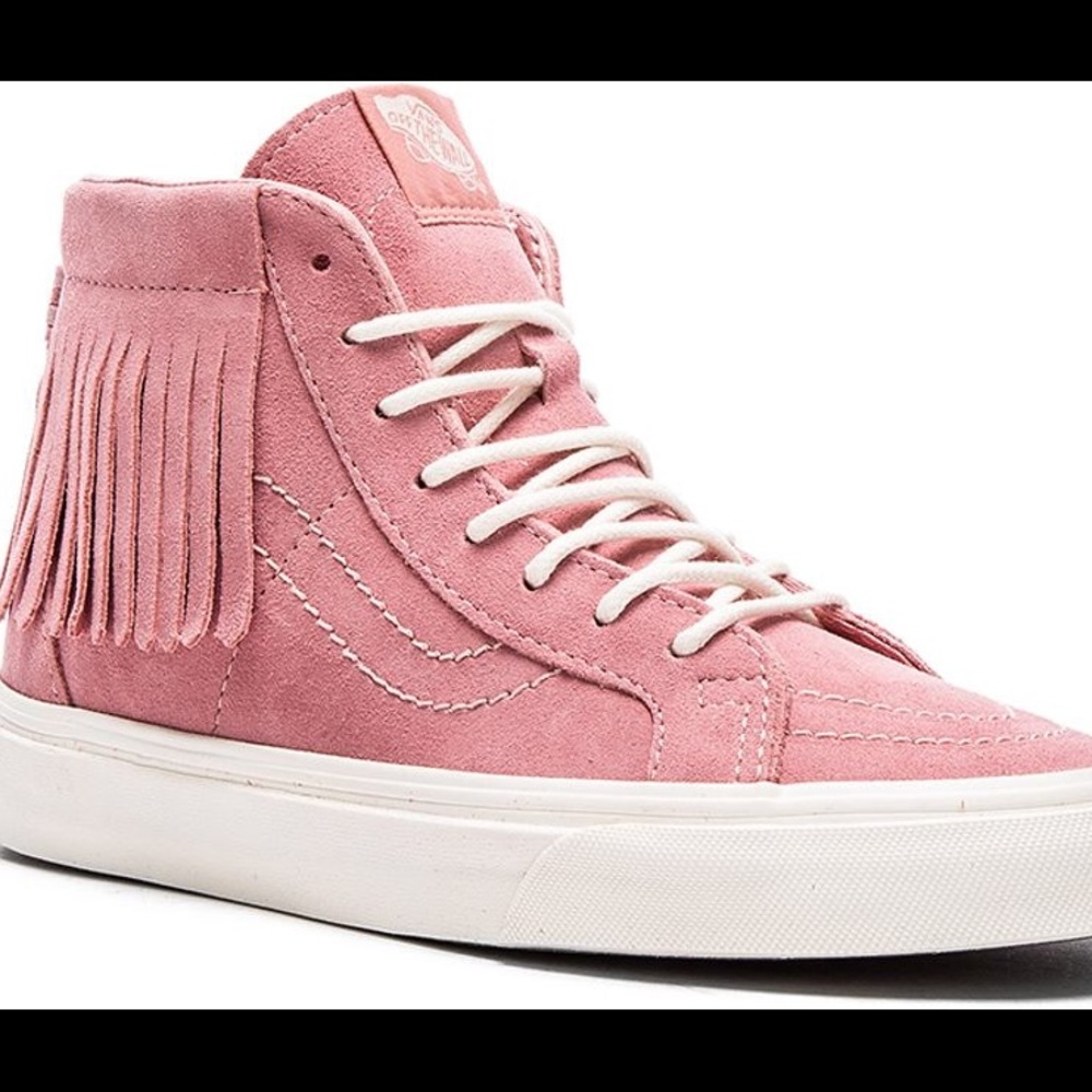 Pink tassel vans