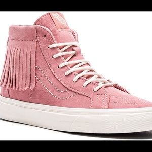 Pink tassel vans