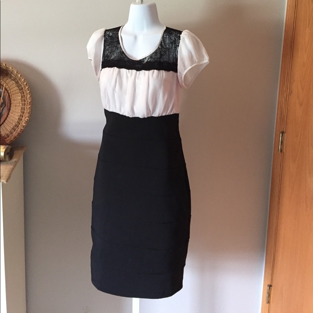Black and white lace top dress size 5/6 Maurice's