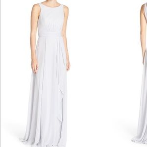 Amsale Rory Gown Dove Grey