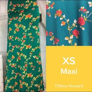 XS Floral Maxi Skirt Lularoe BNWT