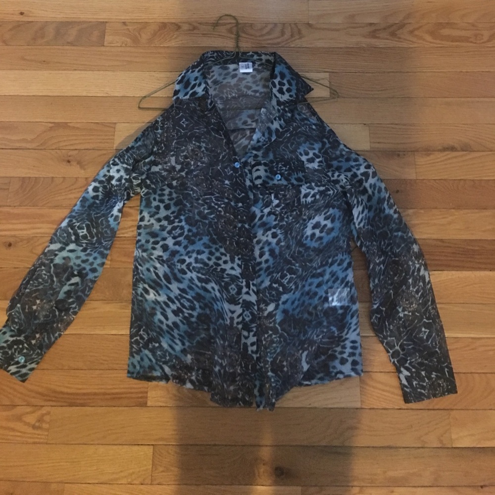 Animal print blouse