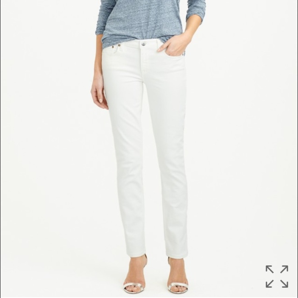J. Crew white matchstick jean