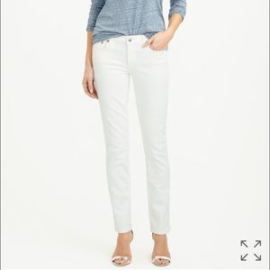 J. Crew white matchstick jean