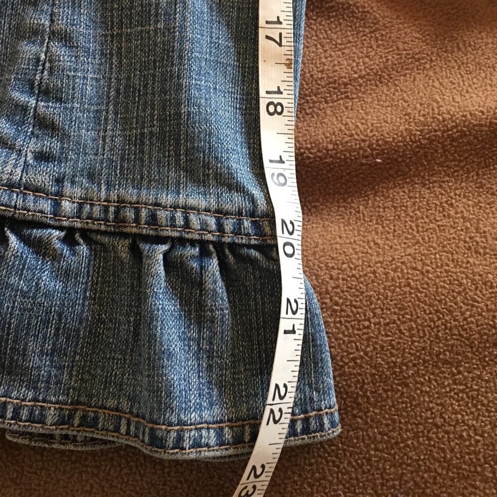 Form Fitting Beautiful Button Down Jean Jacket Xs - image 7