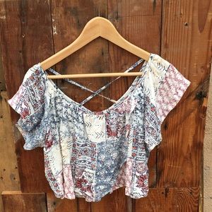 BILLABONG Festival Boho Cropped Top