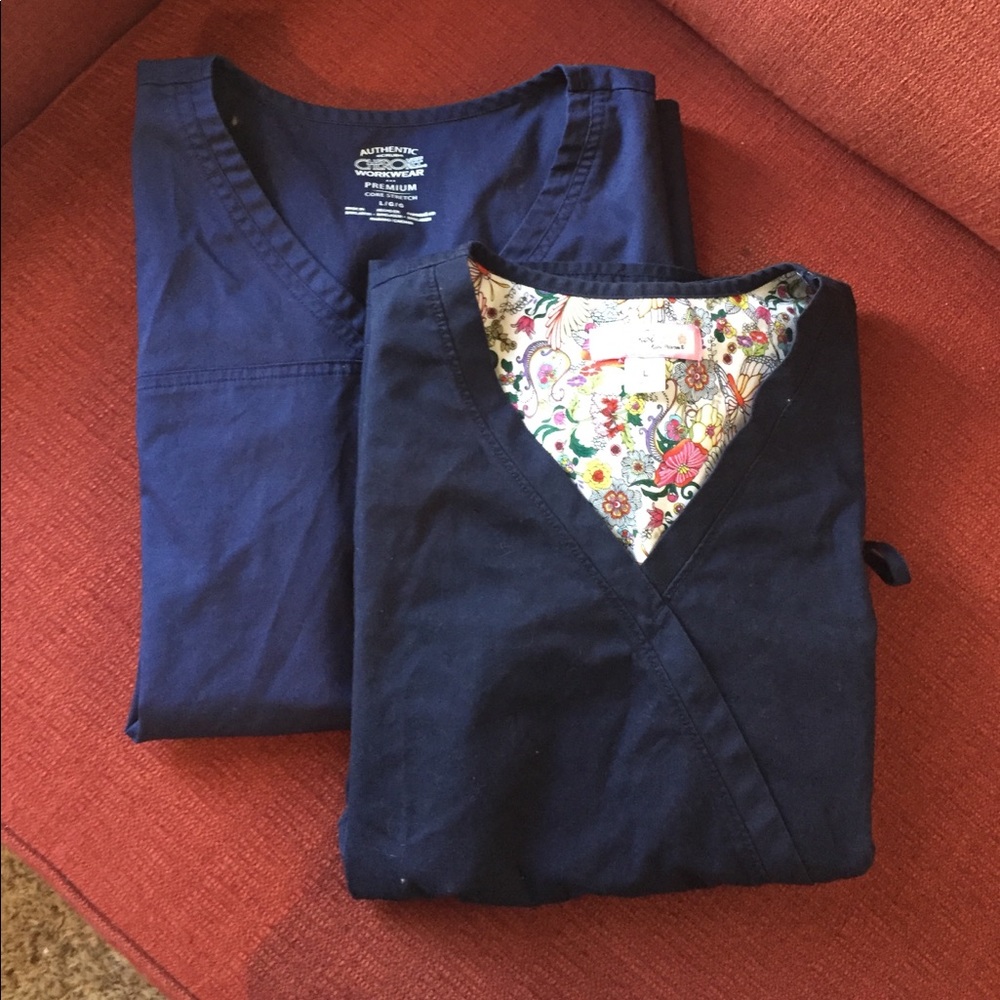 Navy Scrub Top Bundle