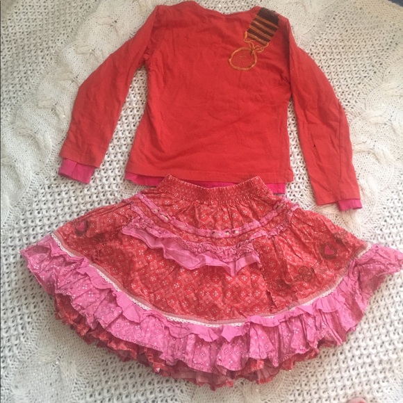 Oilily cotton shirt, fun twirling skirt! - Picture 2 of 2
