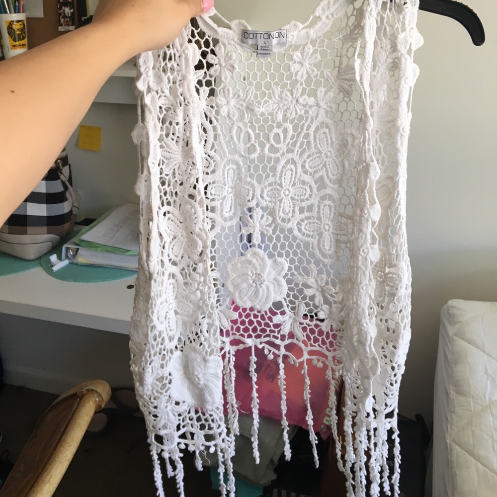 Cotton on lace vest