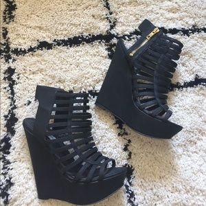 Steve Madden high heeled wedges