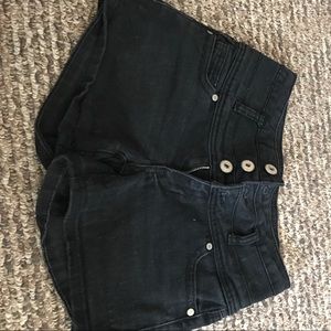 Black high waist shorts