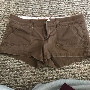 Brown hollister shorts