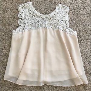 Cream lace blouse