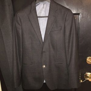 Stafford Men's suit in charcoal gray.