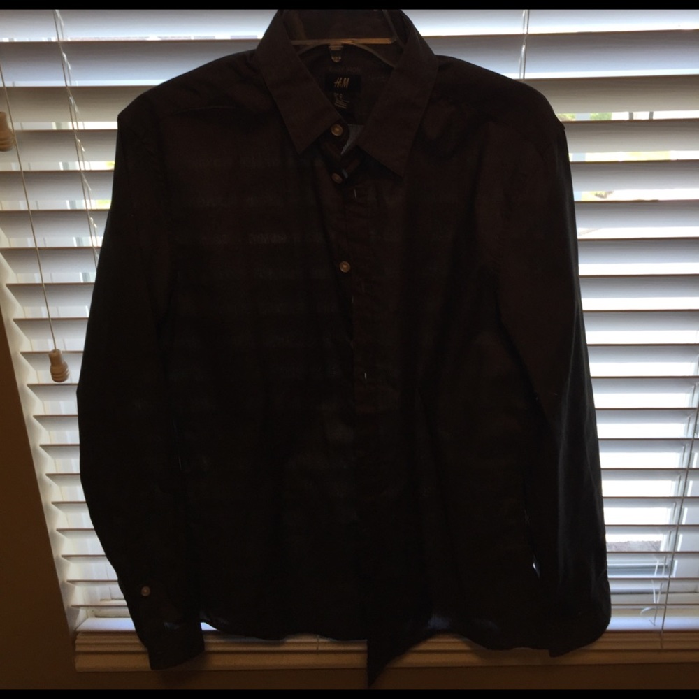 H&M, men's medium button down shirt