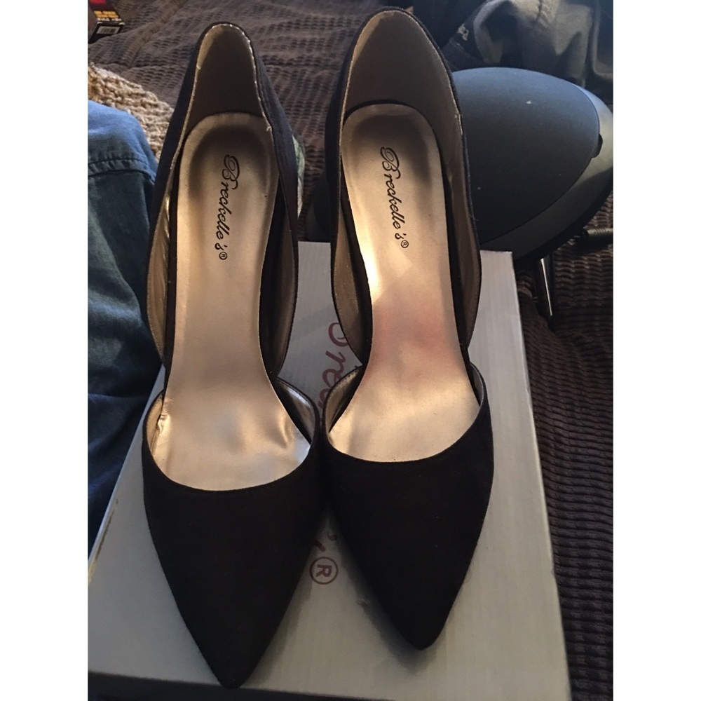 Suede heels