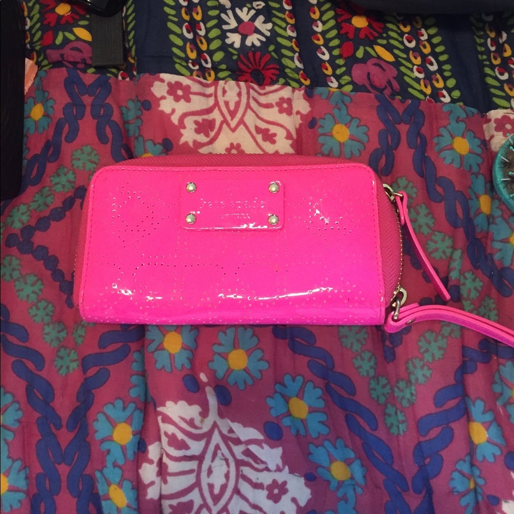 Hot Pink Kate Spade wallet