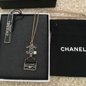 Authentic CHANEL Classic bag necklace
