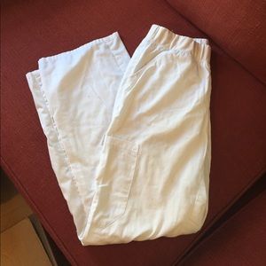 White Scrub Pants