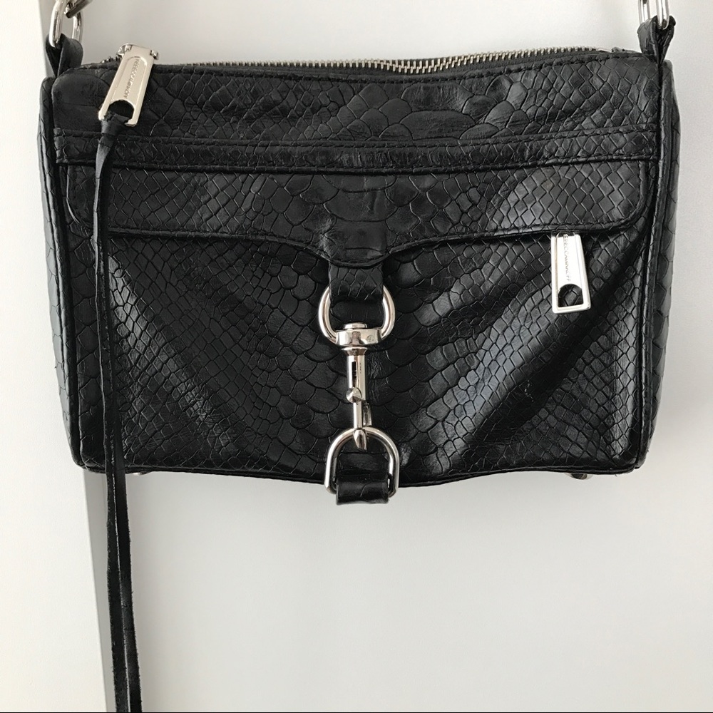 Rebecca Minkoff classic black and silver crossbody