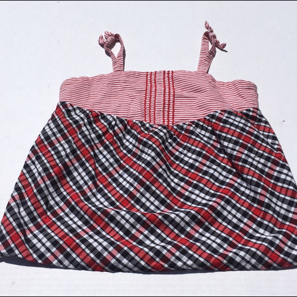 Girls Plaid tank top
