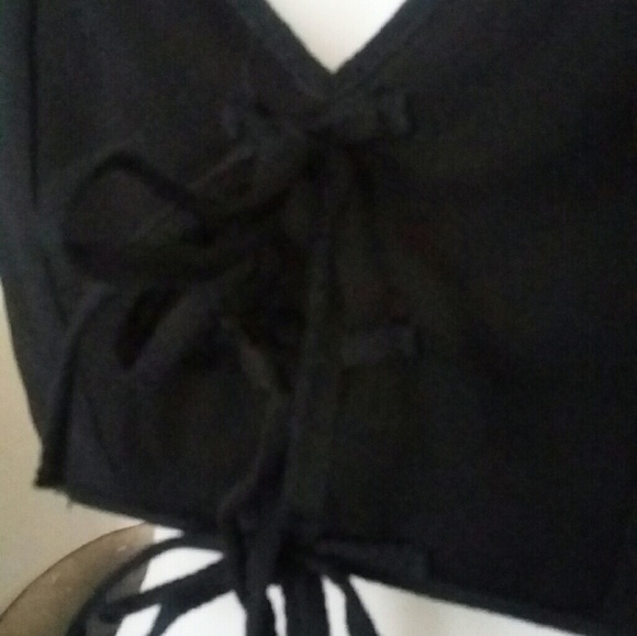 Heavy Red Goth OOAK Sample Corset Crop Tank Top - Picture 5 of 6