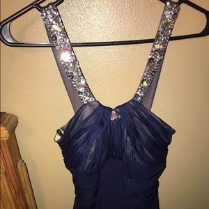 navy blue sparkly dress