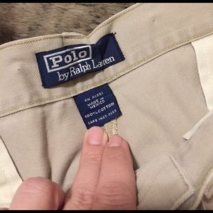 Mens Polo by RALPH Lauren shorts tan khaki size 32