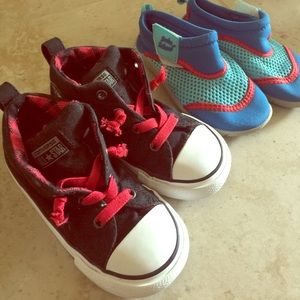 Toddler Converse and Swim Shoes 8
