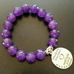 Amethyst Purple Dyed Quartz "Hold in 💖"