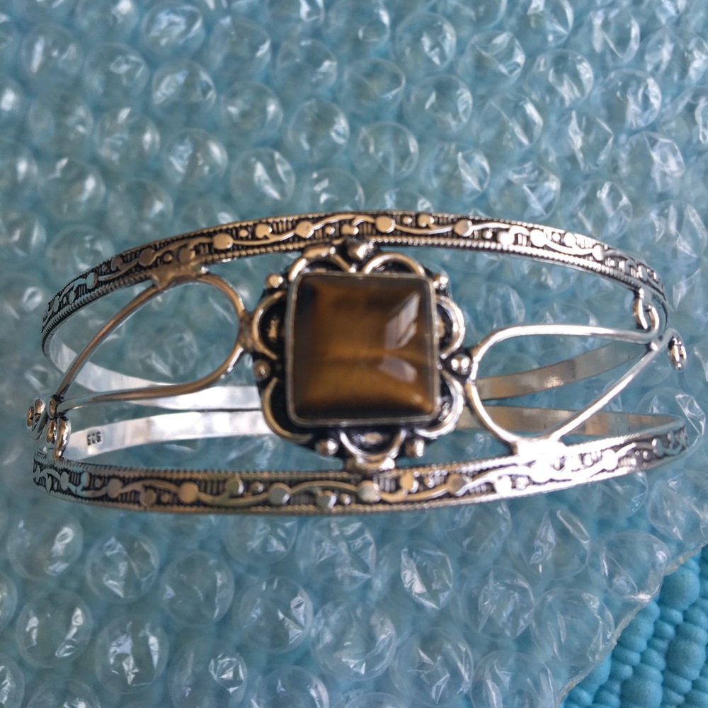 SOLD | Tiger's Eye Silver Bracelet