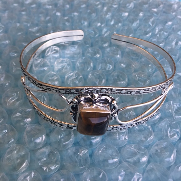SOLD | Tiger's Eye Silver Bracelet - Picture 2 of 3