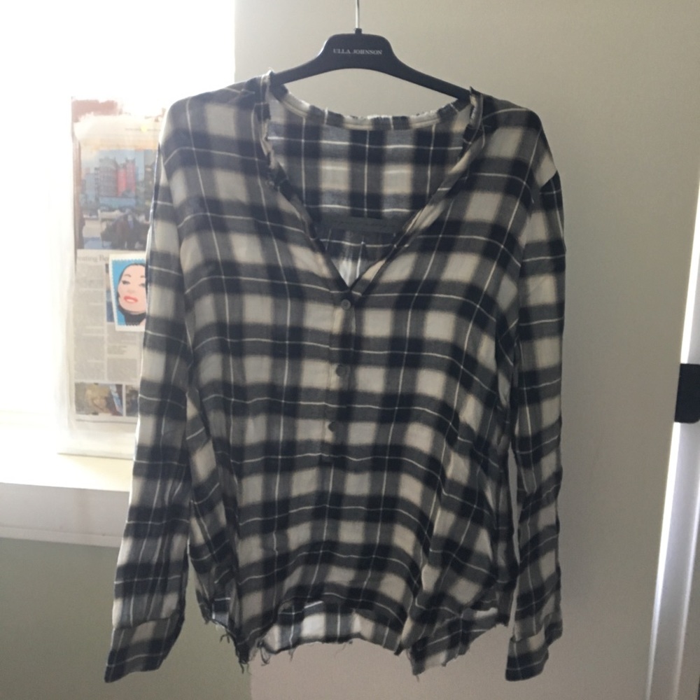 Raquel Allegra distressed flannel