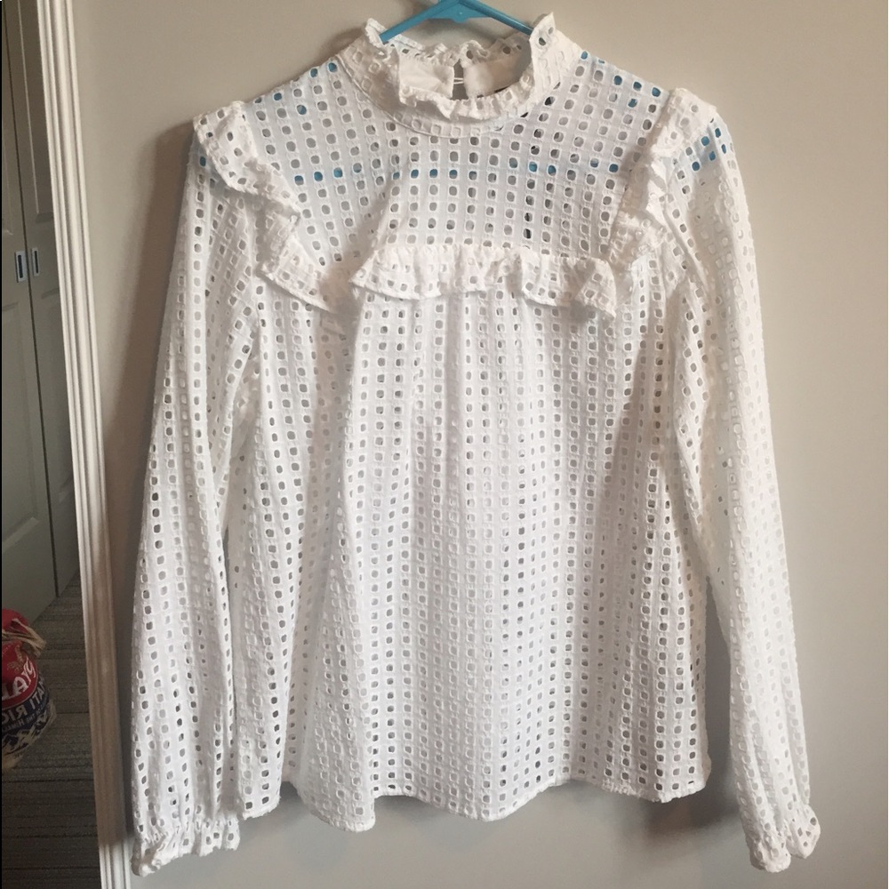 White Eyelet Blouse