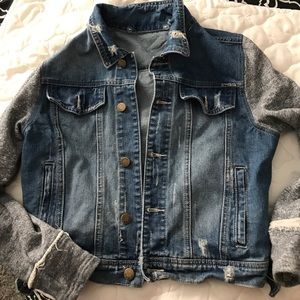 Ripped jean jacket
