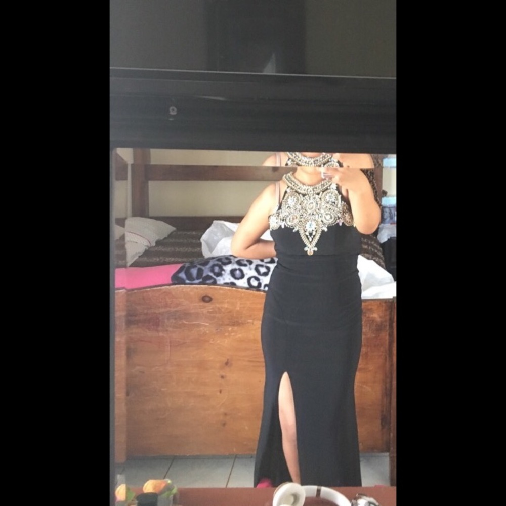 Beautiful black prom dress