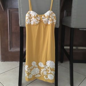 Mustard and Ivory Boutique summer dress